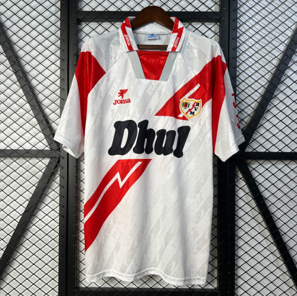 1994-95 Rayo Vallecano Retro Home Soccer Jersey Shirt